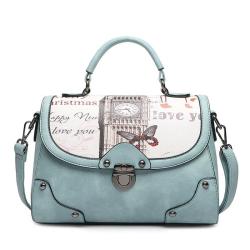 2024 Printed Flap Custom Handbag Luxury Rivet Design Handbags For Fashion Women