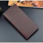 ZWY280 Men Simple Crocodile Print Long Wallet PU Waterproof Daily Lightweight Money Clip Business Multi-card Clutch Card Case