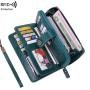 RFID Protection Women's Long Wallet Female Purses Card Holder Wallets vintage Leather Clutch Money Bag Simple Girls Wallet carteras para mujer
