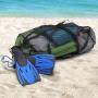 Gelory Custom Sports Mesh Duffle Bag Adjustable Shoulder Strap Oversized Gym Bag for Equipment Breathable Mesh Travel Bag