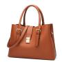2024 Custom Vegan Leather Handbag For Ladies Women Purses With Fashion Button