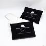 Custom White Logo Large Velvet Envelope Gift Packaging Dust Bag For Hand Bag Envelope Velvet Jewelry Pouch
