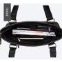 Fashion trendy office handbag Men's business laptop shoulder bag large -capacity PU leather Hand Briefcase Bag 14 inch