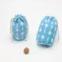 Custom Full Printing Round Bottom Cotton Gift Drawstring Gift Tableware Storage Bag Dust Cotton Packaging Pouch
