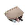 Custom PU Waterproof Double Layer Cosmetic Bag Portable Large Makeup Organizer Bag Travel Toiletry Bag