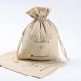 Customized  Natural Cotton Drawstring Pouch Wedding Party Gift Packaging Bag Soft Cotton Muslin Dust Bag
