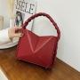 Personalized Fried Dough Twist Hand Bag Female 2024 New High-grade Folding Bag Fashionable Cross Bucket Bag