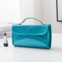 Women Popular Shiny PVC Cosmetic Bag Travel Folding Hang Toiletry Bag Waterproof Wash Toilet Bag