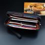 2021 New men's wallet men's short fashion open wallet casual trend woven pattern multi-card card credit holder wallet