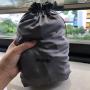 Light Grey Microfiber Drawstring Bag Microfiber Drawstring Packaging Pouch
