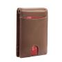Wholesale leather money clip business credit card holder wallet leather slim wallet with money clip