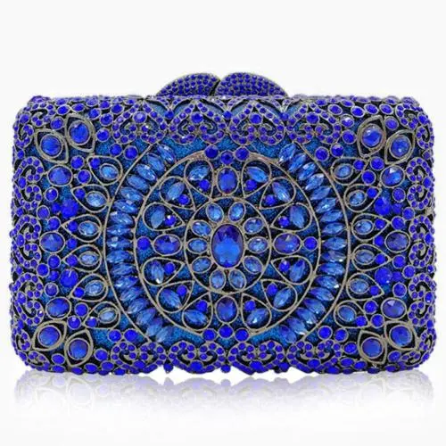 China Professional Supplier Customized Color Rhinestones Clutch Bags Dinner Party Bag  Shiny Diamond Evening Bags