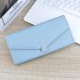 Women's long multi card soft leather minimalist fashion wallet