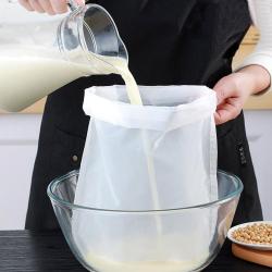 SN040 Household Kitchen Food Reusable Nylon Filter Bags Strainer Soy Milk Wine Filter Bag Tea Coffee Oil Yogurt Filter Net Mesh