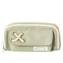 HR203 Solid Color Simple Pen Bag Layered Oxford Girl Boy School Students' Pencil Pouch New Fashion Storage Stationery Pencil Box