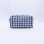 Keymay Stock NO MOQ Premium Tweed cosmetic make up case bag for Ladies Multi Use Pouch Large Capacity Zipper Pouches Custom