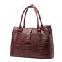 2024 Embossed Crocodile Genuine Leather Women Leather Tote Bags Luxury Handbag