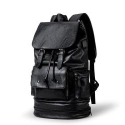 ZF182 Men Backpack PU Computer Bag Breathable Waterproof Schoolbag Fashion Popular Outdoor Travel Shoulder Bag USB Port