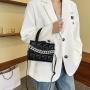 Niche Diamond Lattice Popular Woman's Handbag Retro Simple High Sense Fashion Small Square Bag Ins Large Capacity Shoulder Bags