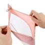 Large Stock Durable Waterproof Snacks Bags Transparent Storage Bag Custom Zip Pouch Sealed PVC Cosmetic Bags