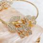 2024 Acrylic Evening Bag for Woman Small Square Clutches Wedding Evening Purse Diamond Flower Hander Luxury Designer Handbag