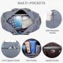 LOVEVOOK Stylish 3in 1 Weekender Overnight Bag with Toiletry Gym Sports Bag travel duffle bag with Wet Pocket & Shoe Compartment