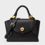 Fashion Ladies Designer Swing Bags Elegant Solid Color Golden Lock Hardware Cross Body Saddle Bag Scarf All-match Sling Purse