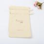 Eco-Friendly Clear Cotton Linen Cosmetic Gift Bag Organic Cotton Cosmetic Packing Drawstring Pouch Bag