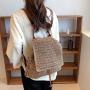 New Single Shoulder Double Shoulder Grass Woven Bag Fashion Woven Bag