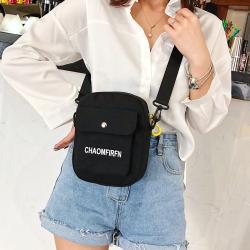 Wholesale Fashion Adjustable Shoulder Straps Canvas Crossbody Bag Versatile Letter Small Shoulder Bag