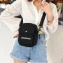 Wholesale Fashion Adjustable Shoulder Straps Canvas Crossbody Bag Versatile Letter Small Shoulder Bag