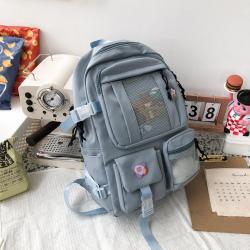 2022 New Backpack Casual Sports Shoulder Bags Campus Women Cute Backpacks With Mesh Pocket