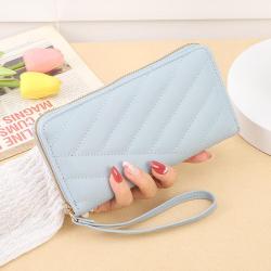 2024 new women's long wallet large capacity ladies wallet Korean style zipper clutch bag coin purse money clip
