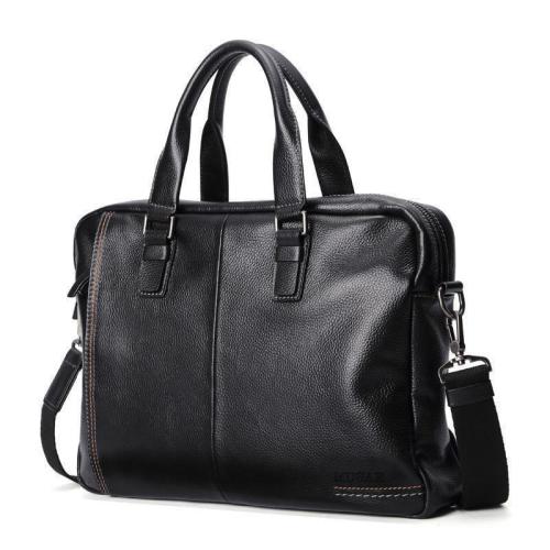 ZWY295 Daily Business Men Genuine Leather Briefcase New Fashion Vintage Soft Handbag Wholesale Waterproof Work Travel Laptop Bag