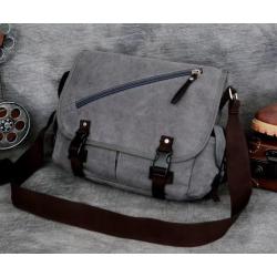 ZWY111 Vintage Trend Boy Canvas Bag Wholesale Daily Casual Student Lightweight Crossbody Bag Work Fashion Travel Messenger Bag