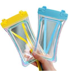 ZR253 Mobile Phone Bag Summer Laser Phantom Inflatable Air Bag Swimming Diving Beach TPU Mobile Phone Protective Case