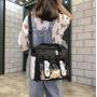 Manufacturer clear window ita backpack pin display custom ita bag with small MOQ