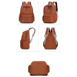 ZF119 Primary and Secondary School Students Schoolbag Leisure Simple Shoulder Bag Nylon Breathable Wear Backpack Printed Logo