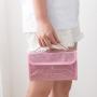 Travel Folding Hanging Personal Toiletry Cosmetic Organizer Bag Portable PVC Waterproof Wash Toilet Bag Women