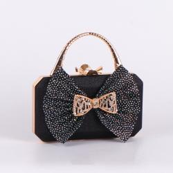 Small Square With Sequins Bow Tie Clutch Bag Evening Bags Set Auger Evening Luxury Bag
