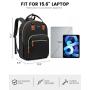 LOVEVOOK wholesale unisex quilted bags large capacity 15.6 17inch USB office school business women man travel laptop backpack