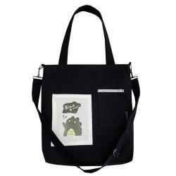 2023 New Cartoon Printed Shoulder Crossbody Bag for Students Women Handbag Canvas Bag Vintage Fashion Style
