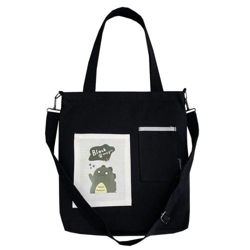 2023 New Cartoon Printed Shoulder Crossbody Bag for Students Women Handbag Canvas Bag Vintage Fashion Style