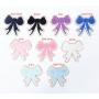 Wholesale Various Self Adhesive Customize Glitter Chenille Patches Flower Butterfly Bowknot Towelling Sticker Embroidery Patch