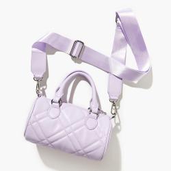 2024 New Arrival Custom Quilted Handbag For Ladies Crossbody Bag Women Mini Barrel Handbag