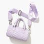2024 New Arrival Custom Quilted Handbag For Ladies Crossbody Bag Women Mini Barrel Handbag