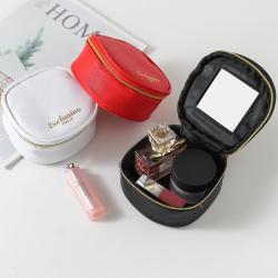 Gelory Mini Waterproof Portable Cute PU Cosmetic Bag Storage Box Female Travel Small Bag Portable Mini Lip Cosmetic Bags