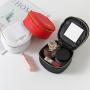Gelory Mini Waterproof Portable Cute PU Cosmetic Bag Storage Box Female Travel Small Bag Portable Mini Lip Cosmetic Bags