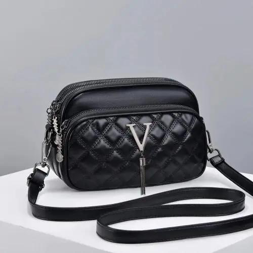 Mini New High-quality PU Leather Designer Handbag For Women 2023 Lady Travel Shoulder Crossbody Bag