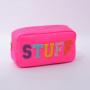 Women Travel Toiletry Bag Zip Make Up Pouch Case PU Leather Makeup Cosmetic Bag